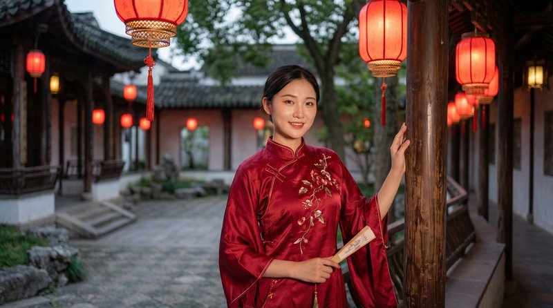 玩物社区国风视频：旗袍之美传统文化视频演示